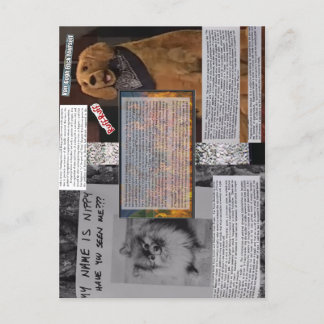 Tarjeta postal Nippy y Rusty: "¡Huelga de arte!"; 