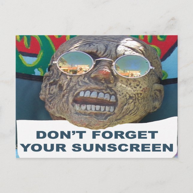 Tarjeta Postal No Olvides Tu Protector Solar (Anverso)