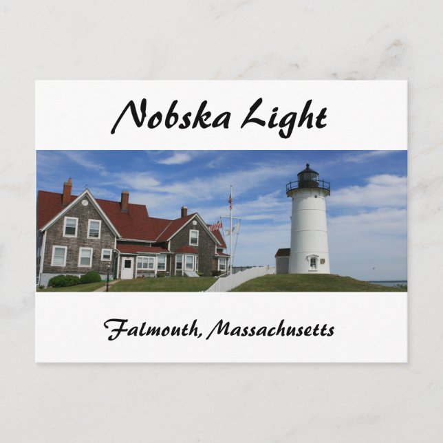 Tarjeta postal Nobska Lighthouse (Anverso)