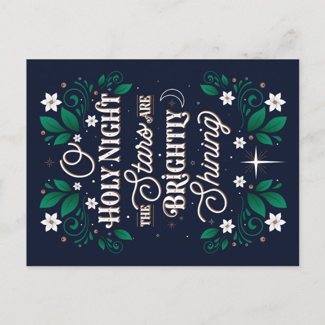 Tarjeta postal nocturna sagrada (Anverso)