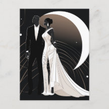 TARJETA POSTAL NOIR ELEGANCE #1