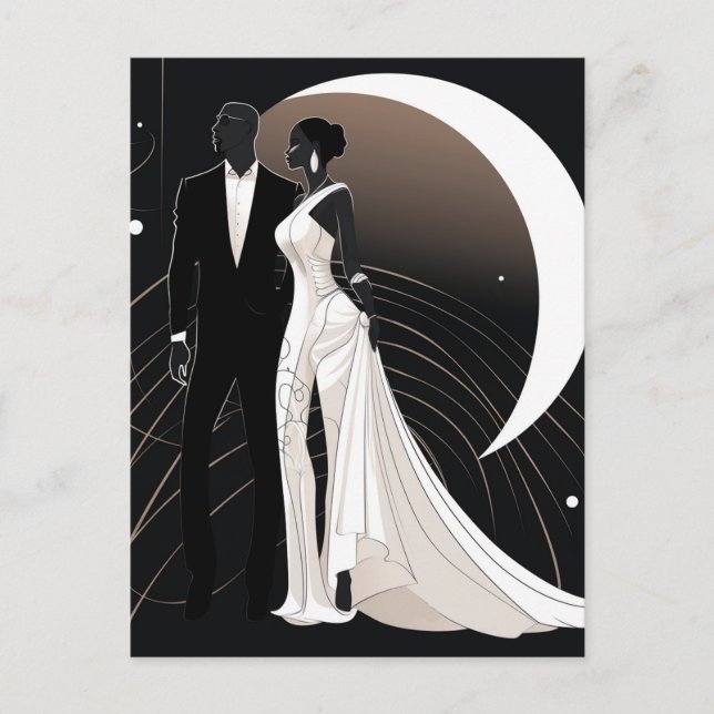 TARJETA POSTAL NOIR ELEGANCE #1 (Anverso)