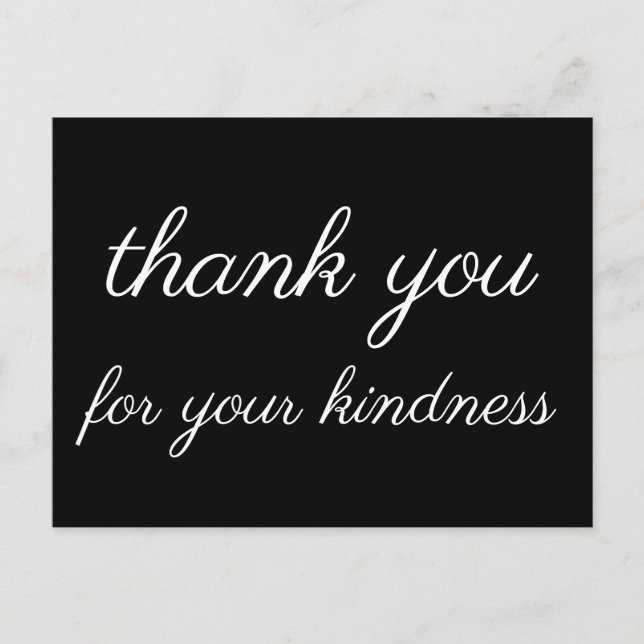 Tarjeta postal nostálgica de "agradecimiento por t (Anverso)