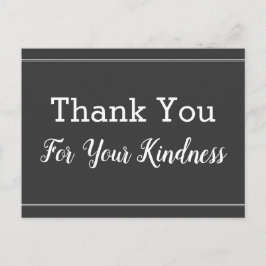 Tarjeta postal nostálgica de "Gracias por tu amabi