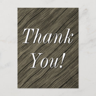 Tarjeta postal nostálgica y vintage de "¡Gracias!"