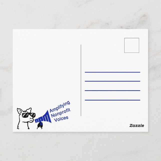 Tarjeta postal NPM (Reverso)