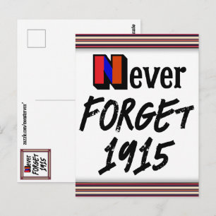 Tarjeta postal Nunca Olvidar 1915