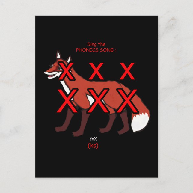 tarjeta postal o tarjeta de fonética (Anverso)