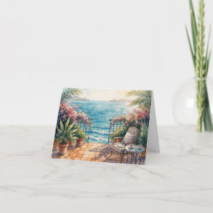 Tarjeta postal Ocean Terrace con una vista tranqui