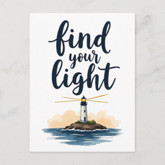 Tarjeta Postal Océano Encuentra Tu Luz