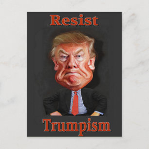 tarjeta postal oficial de resistencia al trumpismo