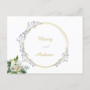 Tarjeta postal oficial del boda 