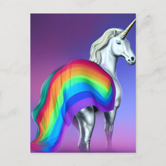 Tarjeta postal Orgullo Unicornio