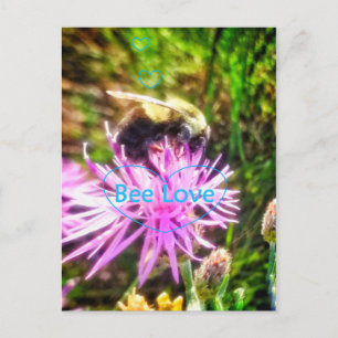 TARJETA POSTAL ORIGINAL BEE LOVE