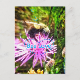 TARJETA POSTAL ORIGINAL BEE LOVE