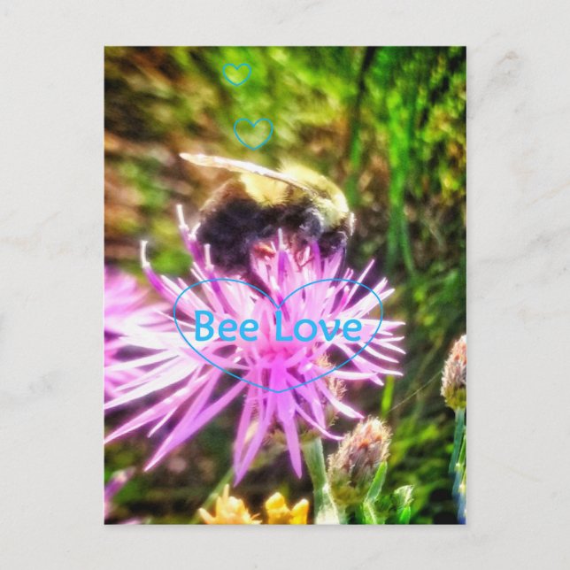 TARJETA POSTAL ORIGINAL BEE LOVE (Anverso)