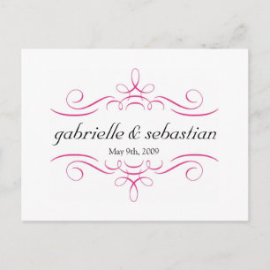 Tarjeta Postal Ornament Save the Date