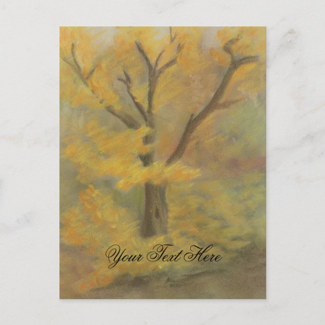 Tarjeta postal Otoño Dorado (Anverso)