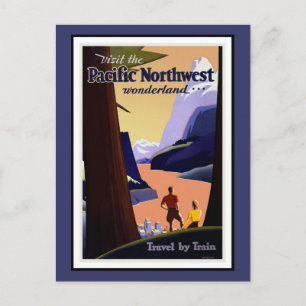 Tarjeta postal Pacific Northwest Greetings Vintage