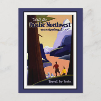 Tarjeta postal Pacific Northwest Greetings Vintage
