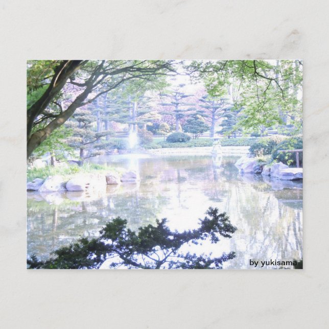 Tarjeta postal - paisaje Iluminado sobre (Anverso)