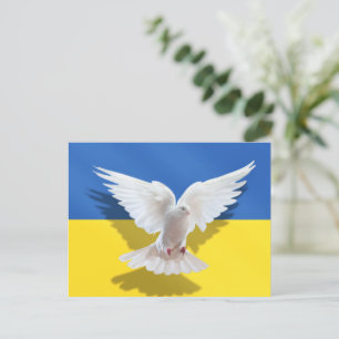 Tarjeta Postal Paloma de la Paz de la Bandera de U