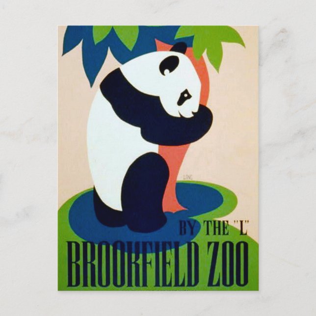 Tarjeta postal Panda Brookfield (Anverso)