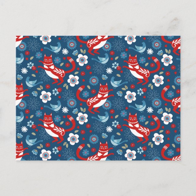 Tarjeta postal para amantes de los gatos (Anverso)