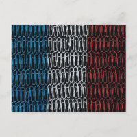 Tarjeta postal para clip de papel de Francia