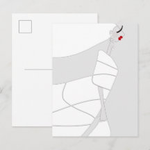 Tarjeta postal para colorear con estilo moderno y