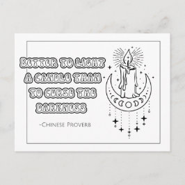 Tarjeta postal para colorear con proverbio chino