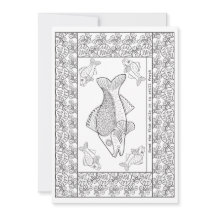 Tarjeta Postal para Colorear de Kenia – Proverbio