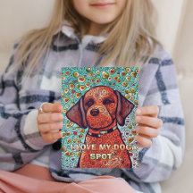 Tarjeta Postal para Colorear Personalizada 'Amo a