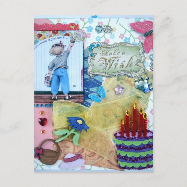 Tarjeta postal para desear (Anverso)