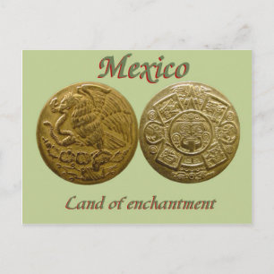 Tarjeta postal para disco solar Eagle y Aztec