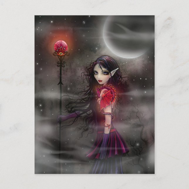 Tarjeta postal para dragón de hadas de piedra relá (Anverso)