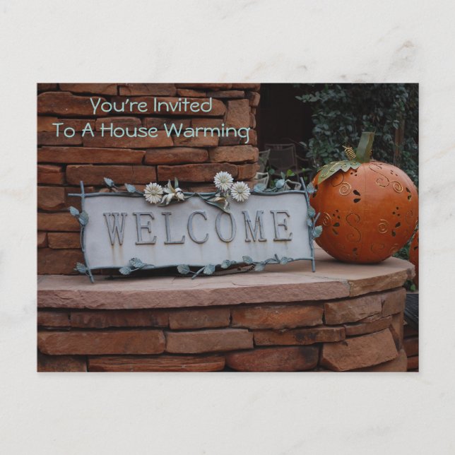 Tarjeta Postal Para El Calentamiento De La Casa (Anverso)