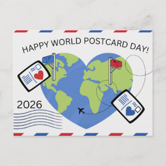 Tarjeta postal para el Día Mundial de la Tarjeta P
