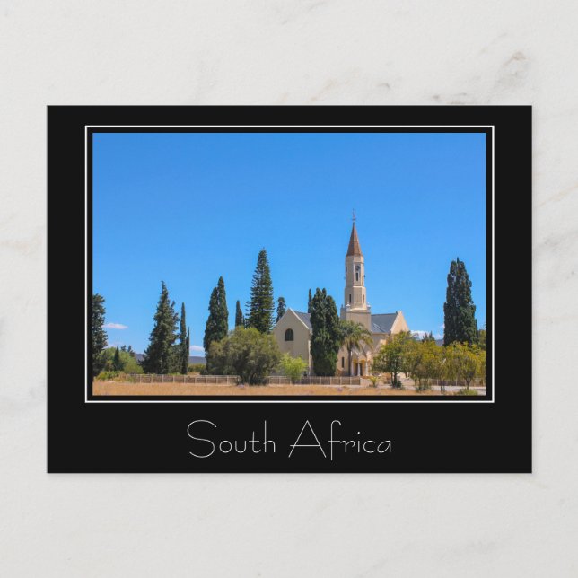 Tarjeta postal para el paisaje de Sudáfrica (Anverso)