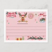 Tarjeta postal para Feliz Navidad