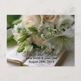 Tarjeta postal para guardar la fecha