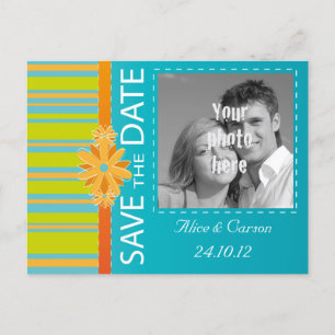 Tarjeta postal para guardar la fecha