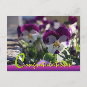 Tarjeta postal para la celebración de las flores C