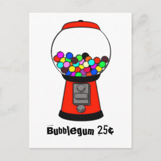 Tarjeta postal para la máquina Gumball con desplaz