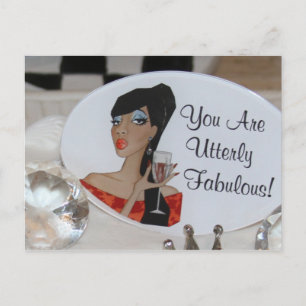 Tarjeta postal para la selección de pasteles de Di