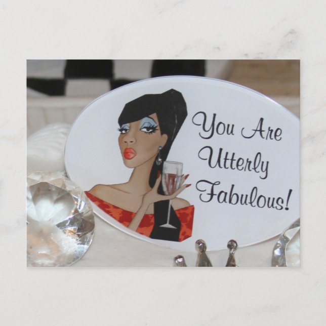 Tarjeta postal para la selección de pasteles de Di (Anverso)