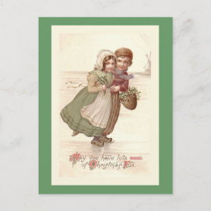 Tarjeta postal para los Navidades del "Patinaje in