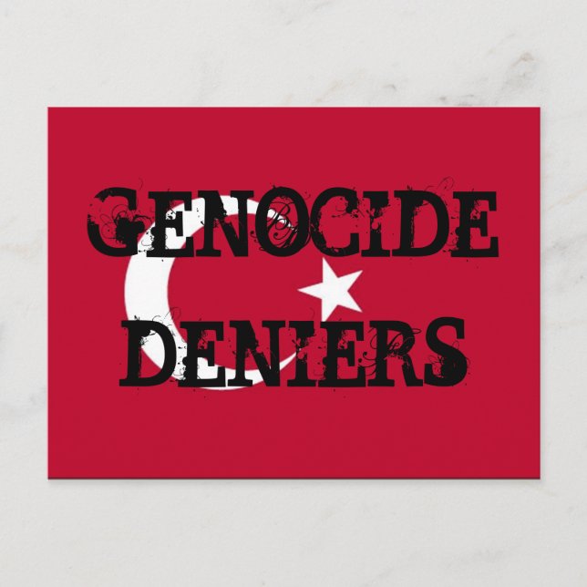 Tarjeta postal para los negadores del genocidio (Anverso)