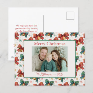Tarjeta postal para Navidades de fotografía de arc