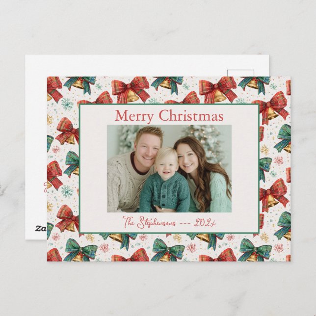 Tarjeta postal para Navidades de fotografía de arc (Anverso / Reverso)